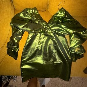 Shiny Green Dress